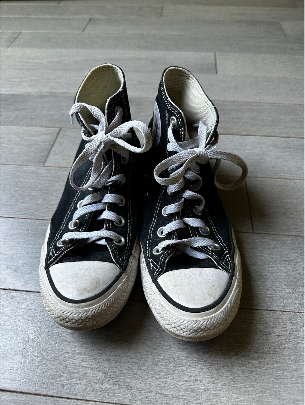 Unisex young adult Converse Chuck Taylor All Star High Top Sneakers Black Size 9